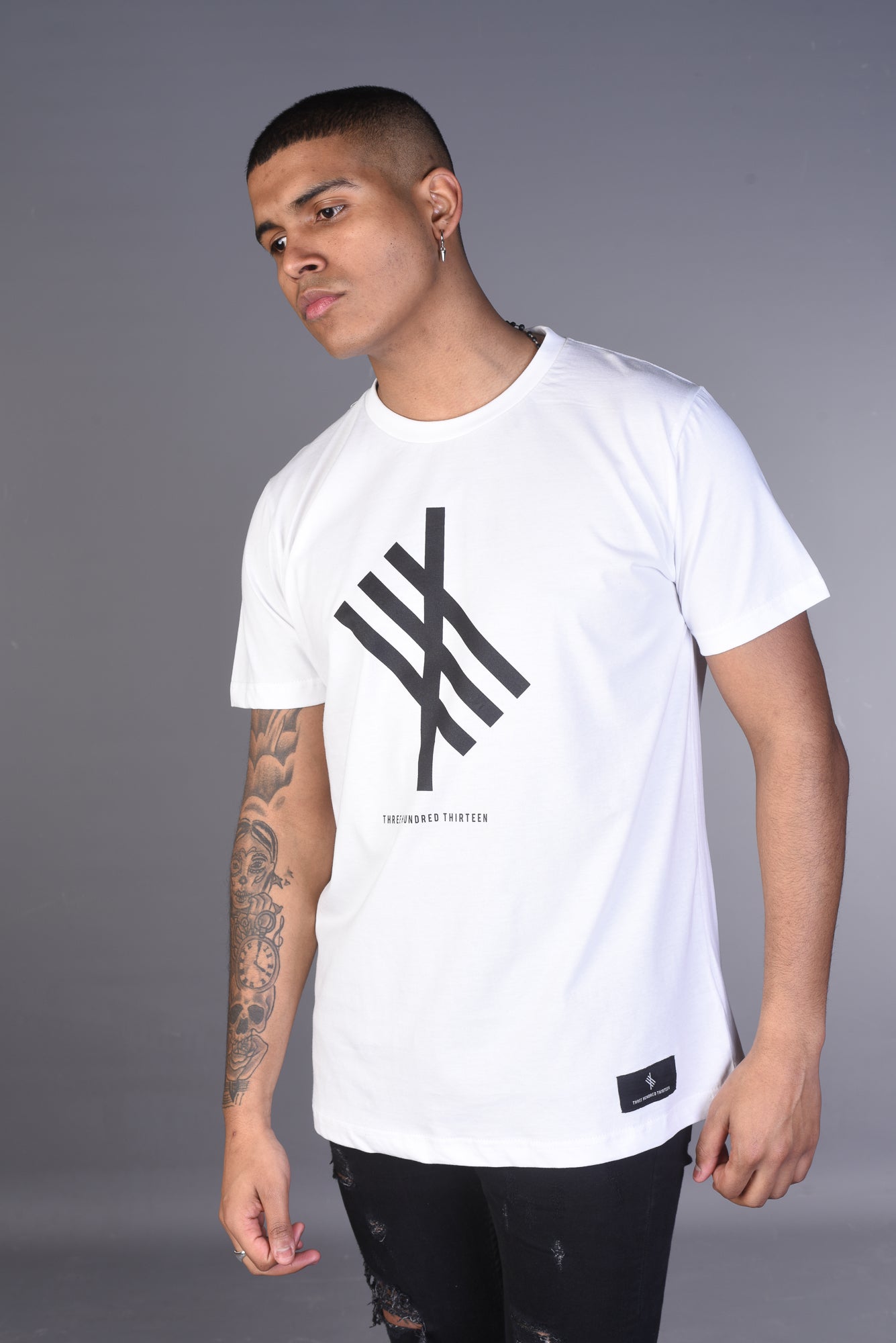 Tシャツ・カットソー BALLANTYNE Logo print T-shirt White Clothes Men Blank 100% Cotton Plain Oversized Screen Print