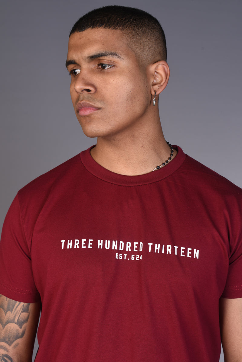 THREE HUNDRED THIRTEEN - Maroon Tee