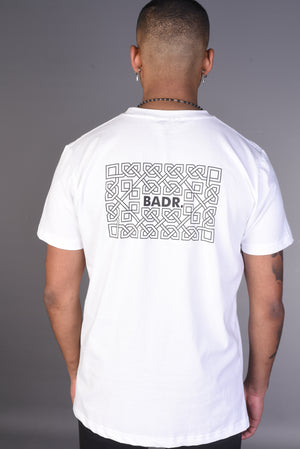 BADR Caligraphy T Shirt- White