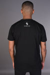 BADR T Shirt- Black with White Print