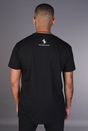 BADR T Shirt- Black with Red Print